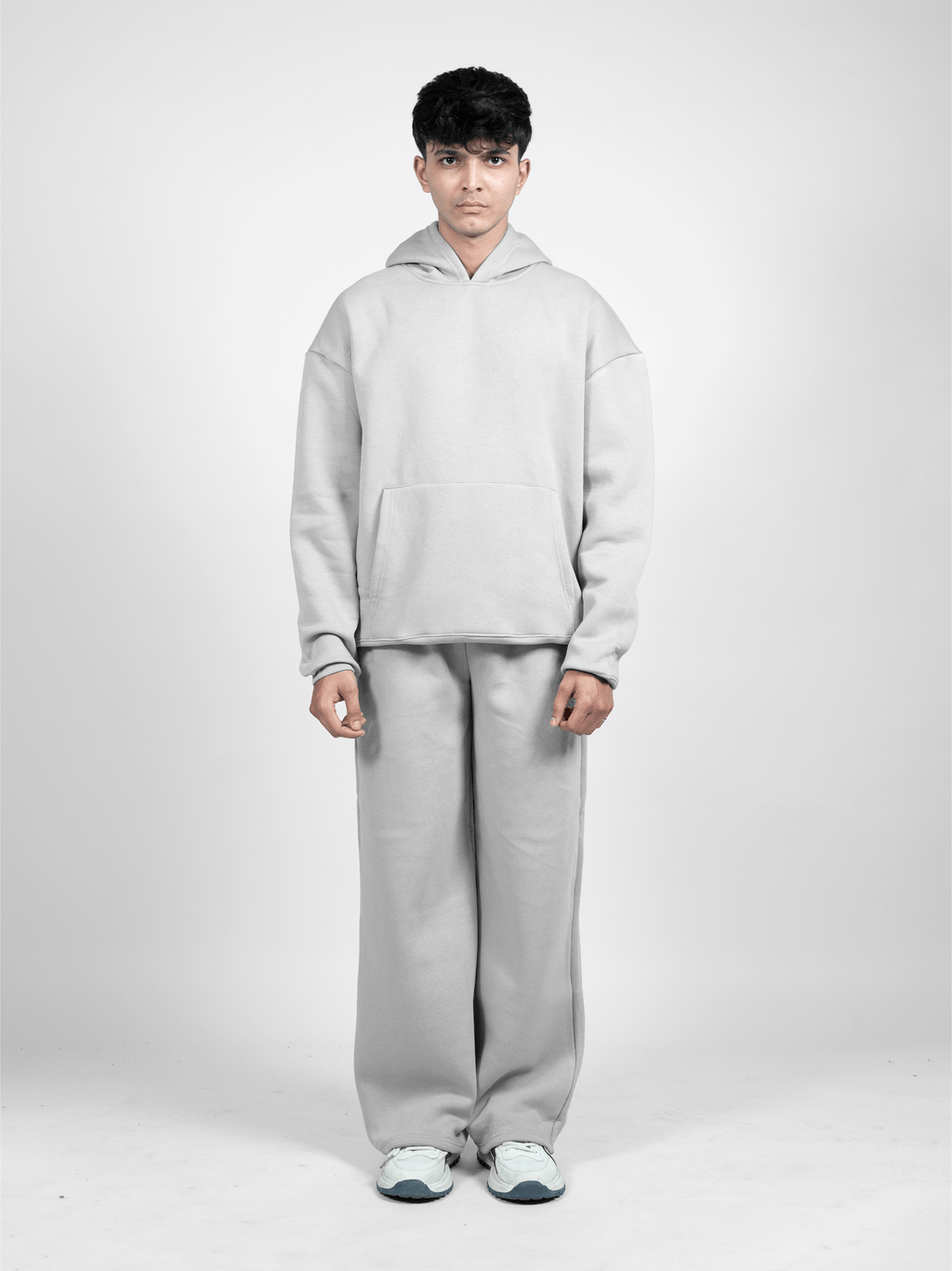 GREY COZY OVERSIZED HOODIE