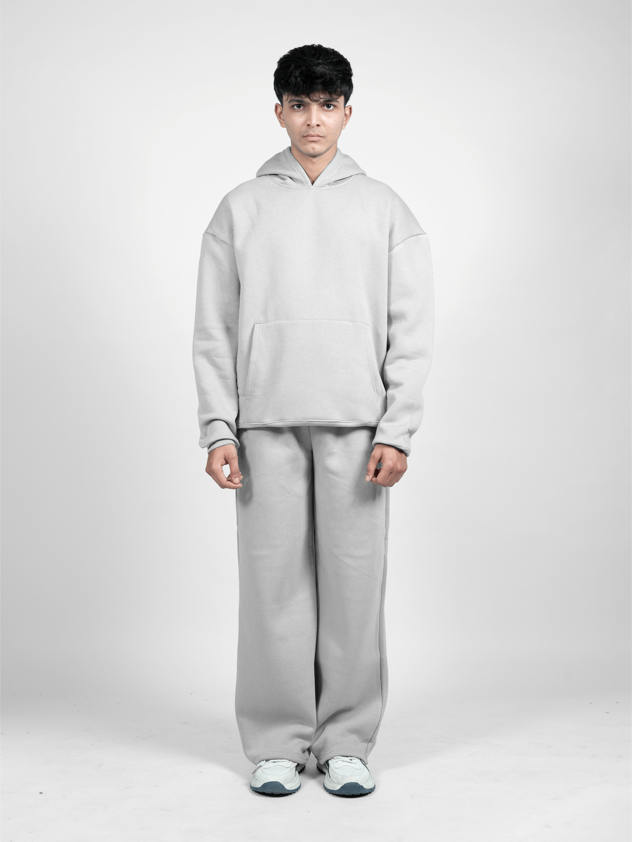 GREY COZY OVERSIZED HOODIE