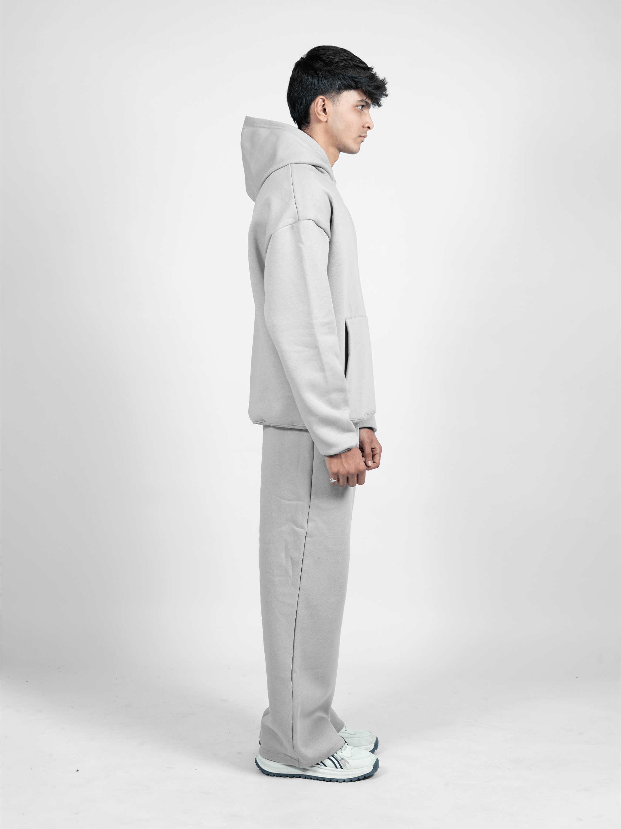 GREY COZY OVERSIZED HOODIE